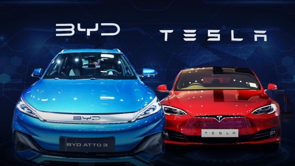 2025년 현재 테슬라 vs BYD 비교