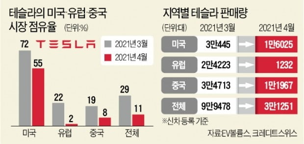 2025년 테슬라의 전기차 시장 점유율과 미래 전망