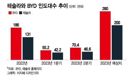 2025년 현재 테슬라 vs BYD 비교